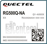 Verificação do IMEI QUECTEL RG500Q-NA em imei.info