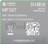 imei.info에 대한 IMEI 확인 CHINA MOBILE MF307