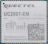 Verificación del IMEI  QUECTEL UC200T-EM en imei.info