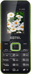 Kontrola IMEI KGTEL K-L800 na imei.info