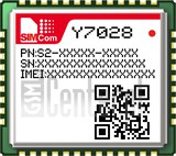 Kontrola IMEI SIMCOM Y7028 na imei.info