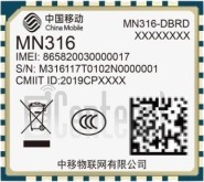 Vérification de l'IMEI CHINA MOBILE MN316 sur imei.info