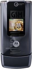 Vérification de l'IMEI MOTOROLA W510 sur imei.info