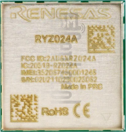 تحقق من رقم IMEI RENESAS RYZ024A على imei.info