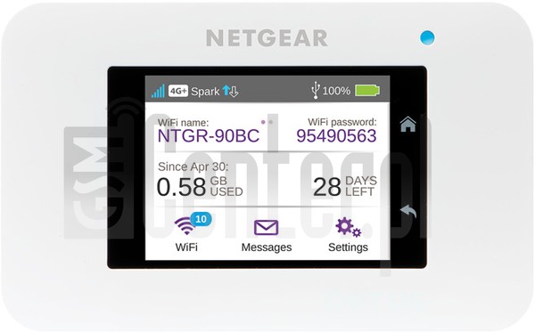 Vérification de l'IMEI NETGEAR AC800S Spark sur imei.info