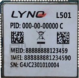 Verificação do IMEI LYNQ L501 em imei.info