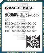 Verificação do IMEI QUECTEL BC950V-GL em imei.info