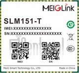Verificação do IMEI MEIGLINK SLM151-T em imei.info