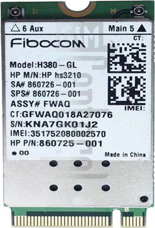 Verificación del IMEI  FIBOCOM H380-GL en imei.info