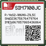 Controllo IMEI SIMCOM SIM7100JC su imei.info