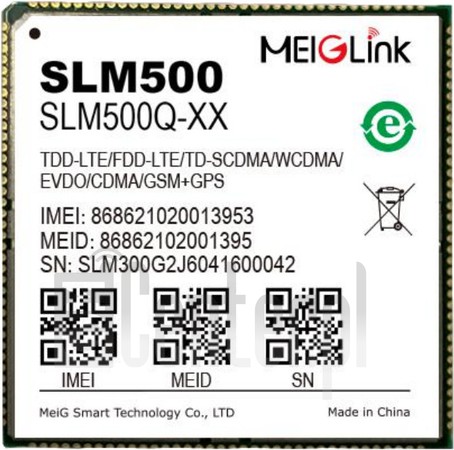 ตรวจสอบ IMEI MEIGLINK SLM500Q-AU บน imei.info