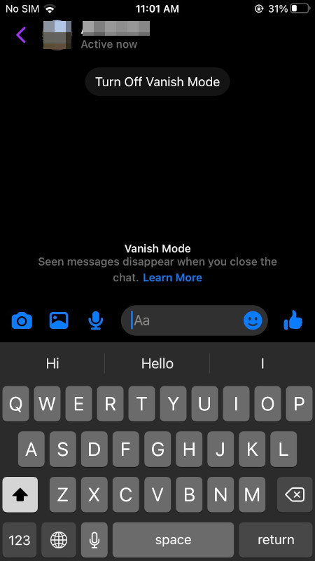 Как включить мессенджер. Как отключить Vanish Mode. Как отключить Vanish Mode в Инстаграм.